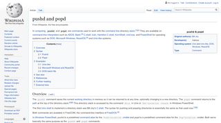 
                            8. pushd and popd - Wikipedia