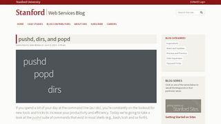 
                            12. pushd, dirs, and popd | Web Services Blog