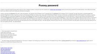 
                            4. Pusooy password