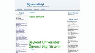 
                            8. Pusula Beykent | Öğrenci Girişi