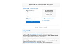 
                            1. Pusula - Beykent Üniversitesi