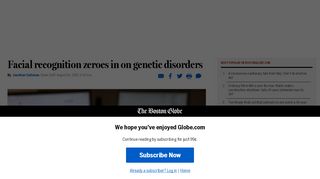 
                            10. Putting a face on baffling genetic disorders - The Boston Globe