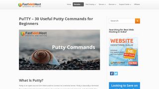 
                            11. PuTTY – 30 Useful Putty Commands for Beginners - FastWebHost
