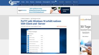 
                            9. PuTTY adé: Windows 10 erhält nativen SSH-Client und -Server ...