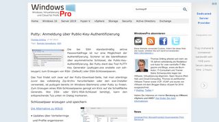 
                            1. Putty: Anmeldung über Public-Key-Authentifizierung | WindowsPro