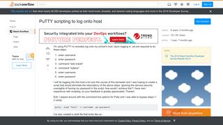 
                            1. PuTTY scripting to log onto host - Stack Overflow