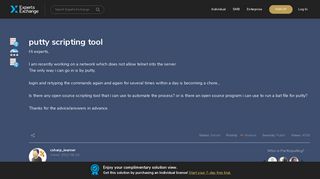 
                            10. putty scripting tool - Experts Exchange