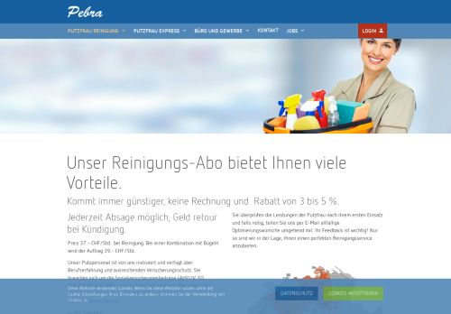 
                            11. Putzfrau Pebra Zürich - Neues Reinigungs Abo