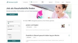 
                            8. Putzhilfe gesucht für Privathaushalt - Jobangebote - Homeservice24