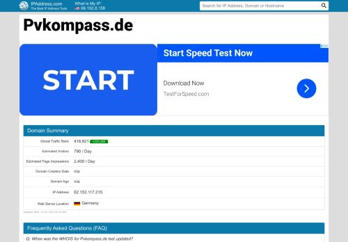 
                            6. Pvkompass Website - PV:KOMPASS kompakt - Login | IPAddress