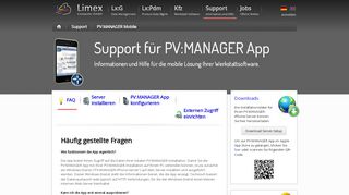 
                            6. PV:MANAGER App - Limex Computer GmbH