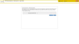 
                            11. PVP Standardportal - Stammportal - Login-Seite - Passwort vergessen