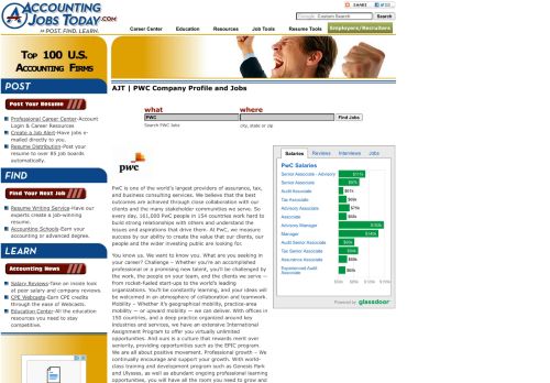 
                            12. PwC Company Profile | AccountingJobsToday.com