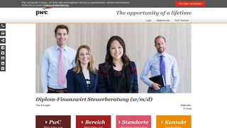 
                            7. PwC: Diplom-Finanzwirt Steuerberatung (w/m/d)