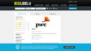 
                            8. PwC Jobs and Reviews on Irishjobs.ie