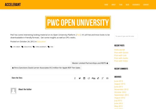 
                            9. PwC Open University » Accelerant » Securities Litigation Expertly ...