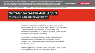 
                            4. pwc.de: Nutzen Sie das PwCPlus Modul 