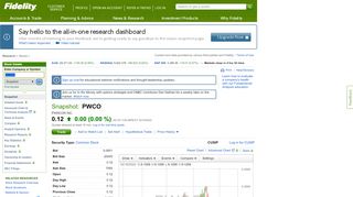
                            12. PWCO | Stock Snapshot - Fidelity