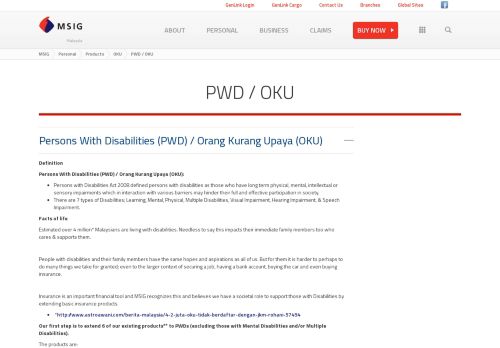 
                            13. PWD / OKU | MSIG Malaysia
