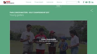 
                            7. PWM Junior Masters - Golf Championship 2015 - NDB Wealth ...