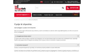 
                            12. Pyetje të shpeshta - megateksa.com