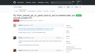 
                            5. Py::from_owned_ptr_or_panic (and or_err) is marked safe ... - GitHub