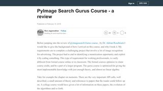 
                            5. PyImage Search Gurus Course - a review - LinkedIn