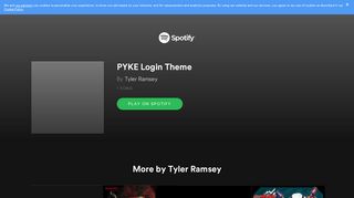 
                            8. PYKE Login Theme on Spotify