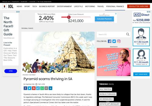 
                            11. Pyramid scams thriving in SA | IOL Personal Finance