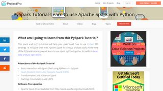 
                            1. PySpark Tutorial-Learn to use Apache Spark with Python - Dezyre