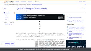 
                            11. Python 3.2.3 to log into secure website - Stack Overflow