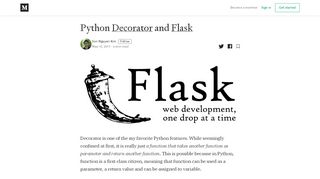 
                            4. Python Decorator and Flask – Son Nguyen Kim – Medium
