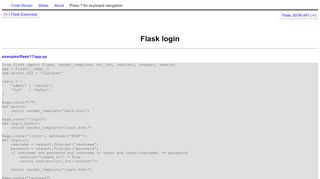 
                            12. Python: Flask login - Code Maven