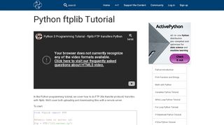 
                            4. Python ftplib Tutorial - Python Programming Tutorials