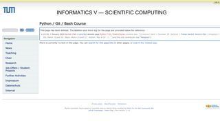 
                            7. Python / Git / Bash Course - Sccswiki - TUM