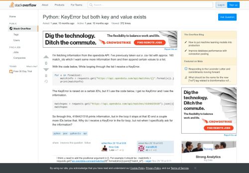 
                            13. Python: KeyError but both key and value exists - Stack Overflow