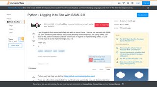 
                            2. Python - Logging in to Site with SAML 2.0 - Stack Overflow