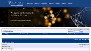 
                            8. Python Login Script - VanDyke Software Forums