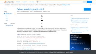 
                            13. Python: Moodle login with urllib2 - Stack Overflow