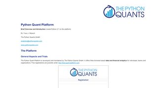 
                            1. Python_Quant_Platform - Quant Platform