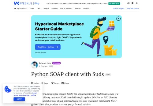 
                            4. Python SOAP client with Suds - Webkul Software