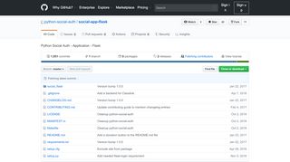 
                            5. Python Social Auth - Application - Flask - GitHub