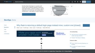 
                            5. python - Why flask is returning a default login page instead mine ...