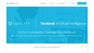 
                            13. PyTorch Scholarship Challenge from Facebook | Udacity