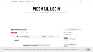 
                            9. Pÿur Webmailer | Webmail Login