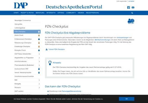 
                            3. PZN-Checkplus - DeutschesApothekenPortal