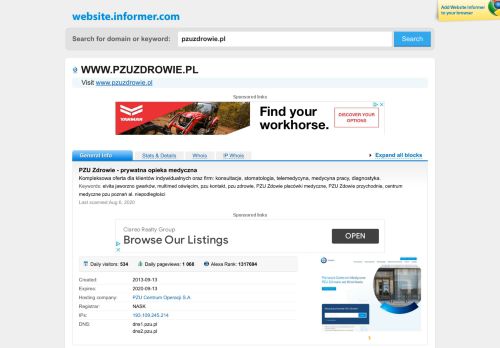 
                            12. pzuzdrowie.pl at WI. PZU Zdrowie SA - Website Informer