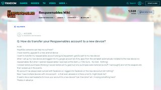 
                            6. Q: How do transfer your Respawnables account to a new device ...