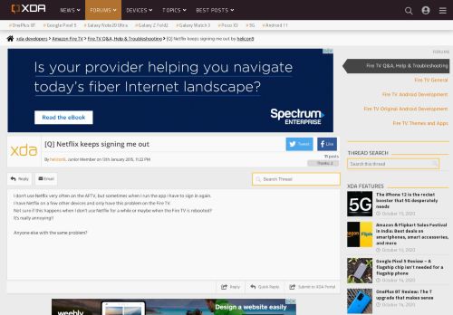 
                            7. [Q] Netflix keeps signing me out | Amazon Fire TV - XDA Forums ...