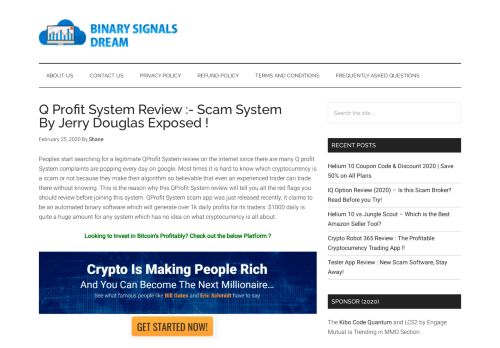 
                            3. Q Profit System Review :- Scam System By Jerry Douglas Exposed !